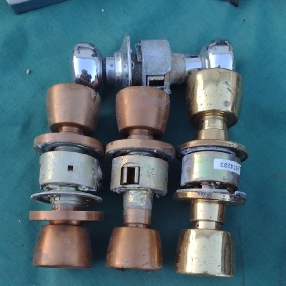 assorted Other - Set of Metallic Door Knob Sets(Keyless)